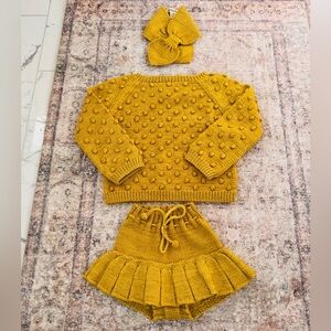 Misha and puff will winter wheat skating pond skirt set with pcp